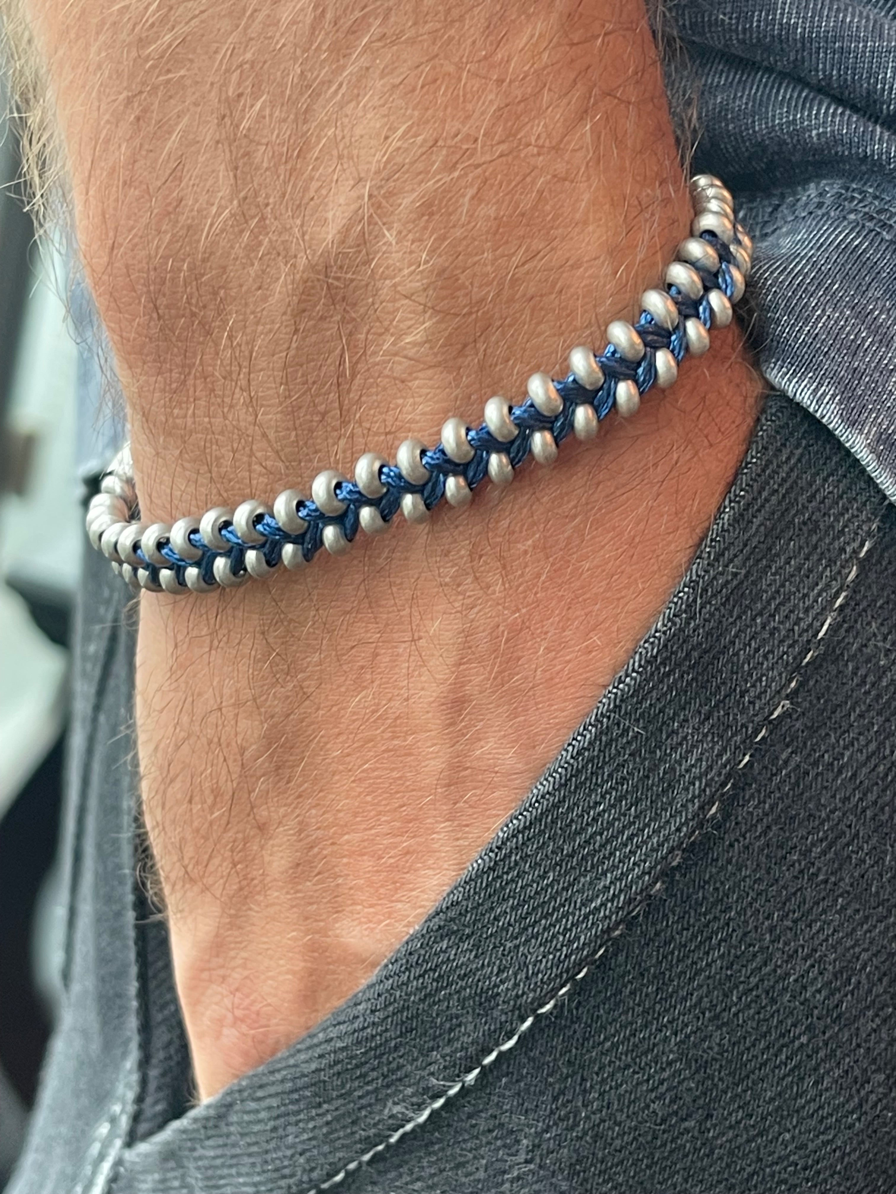 Blue Anchor Bracelet