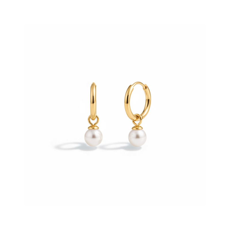 Boucles d'oreilles Pearlfection doré